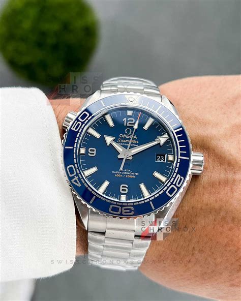 omega seamaster planet ocean gmt exclusive blue dial|omega planet ocean price.